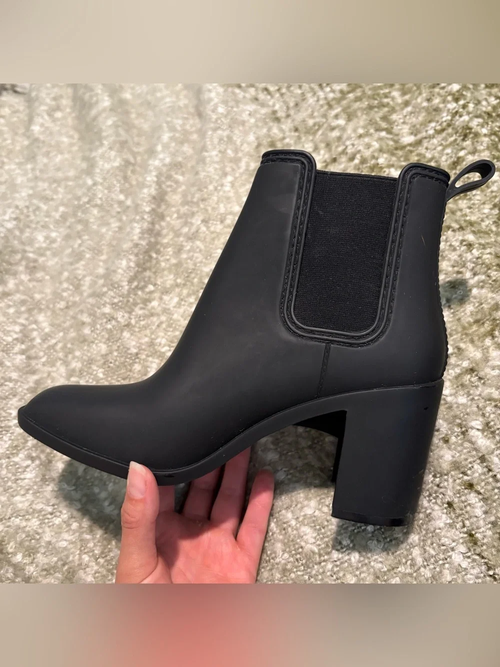 Jeffrey Campbell Hurricane Waterproof Chelsea Boot in Matte Black